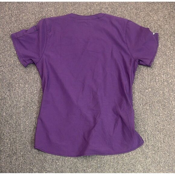 Carhartt Force Medical Scrub Top Womens Small Purple Modern Fit Wicking Utility - Picture 2 of 3
